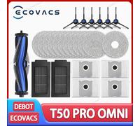 ECOVACS T50 PRO OMNI / T50 AUTO / DDX67 Robot Aspirapolvere Accessori Spazzola laterale principale Filtro Hepa Mop Panno Sacchetto per la polvere Parti