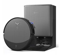 ECOVACS DEEBOT T90 PRO OMNI Robot aspirapolvere lavapavimenti, 30.000 Pa, ricarica PowerBoost, OZMO ROLLER 3.0 con TruEdge 3.0, erogazione automatica della soluzione detergente, AGENTE YIKO AI, nero