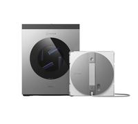 ECOVACS WINBOT W3 OMNI Robot Lavavetri con Stazione Multifunzione, Lavaggio Automatico del Panno, Pulizia Intelligente fino al Bordo, Nebulizzazione a Triplo Ugello, Controllo tramite App