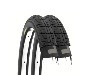 ECOVELO' 2 COPERTONI 12 1/2 X 1.75 2 1/4 PNEUMATICI STRADALI NERI BICICLETTA BAMBINO 12”GOMME CITY BIKE MTB