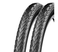 ECOVELO 2 Copertoni 24 x 1.75 (47-507) per City Bike, Bambino | Pneumatici Stradali Neri in Gomma Bicicletta