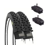 Ecovelò Set 2 copertoni MTB 29 x 2.25 (57-622) + camere d'aria valvola America