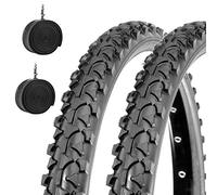 2 COPERTONI MTB DEESTONE 26 X 1.90 + CAMERE d'Aria Pneumatici Neri Bici Bicicletta Mountain Bike 47-559