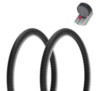 Ecovelò 2 Pneumatici pieni 24x1 3/8 a nido d'ape, gomma piena per sedia a rotelle, sedia a rotelle per disabili, pneumatici antiforatura