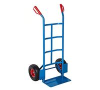 Carrello a mano portapacchi portata max 200 kg in acciaio con ruote pneumatiche | Hand Trolley portasacchi portatutto portacasse trasporto