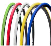 ECOVELO' COPERTONCINI COLORATI 700X23C (23-622) PNEUMATICI SLICK FIXED PER BICICLETTA DA CORSA GOMME STRADA ROAD (BLU)