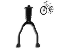 ECOVELO Doppio Cavalletto per Bici Supporto Bipiede x Parcheggio Bicicletta Cavalletto Centrale in Alluminio Piedini Antiscivolo