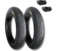 EBA26FBE 2 COPERTONI 26 X 4.0 (100-559) + CAMERE CON V.A. PNEUMATICI PER FAT BIKE GOMME BICI MTB 26 X 4