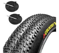 EBA27MBB 2 COPERTONI 57-584 + 2 CAMERE d'Aria Mountain Bike 27.5 x 2.125 MTB Country Pneumatico Rigido Bicicletta Bici