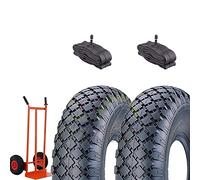 Ecovelò EGA04NCE 2 Pneumatici 3.00-4 + CAMERE COPERTONI RINFORZATI 2PR GOMME per CARRELLI CARRELLINI Portapacchi