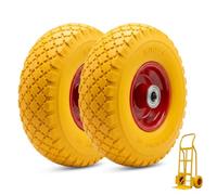 2 RUOTE PIENE ANTIFORATURA IN POLIURETANO 3.00 - 4 GOMME X CARRELLO PORTAPACCHI