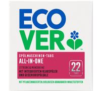 Ecover Tab per Lavastoviglie All-in-One - Limone e Mandarino - 22 pz.
