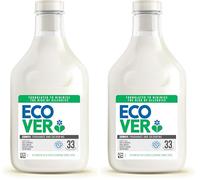 Ecover, Zero Sensitive, ammorbidente (1 L/33 lavaggi), ammorbidente senza profumo con ingredienti a base di piante, per capi morbidi e stiratura facile (Confezione da 2)