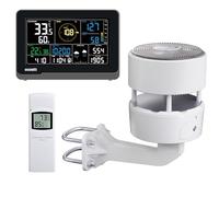 ECOWITT WIFI stazione meteo WS3912 con display LCD da 7,5 pollici per uso domestico, 3 in 1 Sensore meteo senza fili WS85 con pannello solare + un sensore di temperatura-umidità per esterni WN32