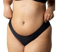 Ecowoman | Costume da Bagno Mestruale Donna | Flusso Medio | Costumi Assorbenti per Ciclo Mare | Costumi a Prova di Perdite e Anti-Odore (IT, Testo, XL, Regular, Regular, Nero-Senza Cuciture)