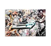 ECOYULHMT D.Gray-man Anime 7 - Poster su tela, decorazione per camera da letto, ufficio, camera da letto, regalo, 50 x 75 cm