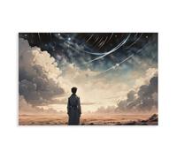 ECOYULHMT Orb:On The Movements of The Earth - Poster su tela a tema anime, decorazione per camera da letto, ufficio, camera da letto, regalo, 50 x 75 cm