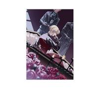ECOYULHMT Poster su tela a tema anime Moriarty The Patriot, decorazione per camera da letto, ufficio, camera da letto, regalo, 50 x 75 cm