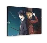 ECOYULHMT Poster su tela a tema anime Moriarty The Patriot, decorazione per camera da letto, ufficio, camera da letto, regalo, 40 x 60 cm