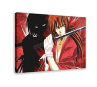 ECOYULHMT Poster su tela a tema anime Samurai X, decorazione per camera da letto, ufficio, camera da letto, regalo, 40 x 60 cm
