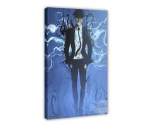 ECOYULHMT Poster su tela a tema anime Solo Leveling 3, decorazione per camera da letto, ufficio, camera da letto, regalo, 50 x 75 cm