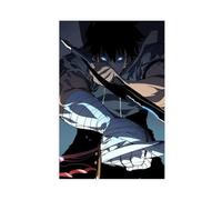ECOYULHMT Poster su tela a tema anime "Solo Leveling", decorazione per camera da letto, ufficio, stanza, regalo, 50 x 75 cm