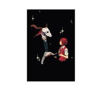 ECOYULHMT Poster su tela a tema anime The Ancient Magus 'Bride per camera da letto, decorazione per ufficio, camera da letto, regalo, 40 x 60 cm