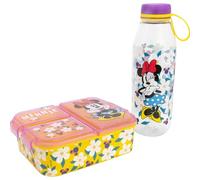 Ecozen - Set di bottiglie da 650 ml, con 3 scomparti di Minnie