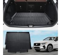 ECOZEN Vasca Baule per Volvo XC60 2018-2025 3D Specifica In TPE anteriore Proteggi Bagagliaio auto, Volvo XC60 Tappetino del bagagliaio, bordino rialzato, resistente impermeabile per tutte le stagioni