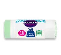 EcoZone Sacchi Biodegradabili Per Bidoni 90L (Rotolo Di 15 Sacchi)