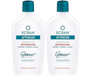 Ecran Aftersun Leche Post-solar Hidratante Y Reparadora - 400ml, Blanco, Almond (Confezione da 2)
