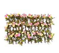 Écran De Confidentialité Pour Clôture De Balcon, Écran Extensible En Fausses Fleurs, Panneau De Haie Artificielle Rétractable, Décoration Extérieure, Protection Visuelle, Jardin, Terrasse, Balcon, Mai