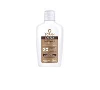 Ecran Sunnique - Latte protettivo solare bronzo+ FPS 50, protezione media UVB e UVA, attiva l'abbronzatura naturale, senza autoabbronzante, con tecnologia PureBronze, resistente all'acqua - 200 ml
