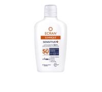 Ecran Sunnique Sensitive - Latte protettivo leggero per pelli sensibili SPF 50+ | Formula con pantenolo, impermeabile, senza profumo e alcool per pelli sensibili, 200 ml