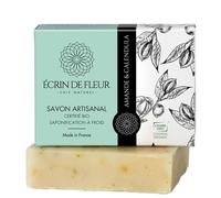 Écrin de Fleur - Sapone Biologico Pelle Sensibile, Mandorla & Calendula, Certificato COSMOS, Artigianale Francia, 90g