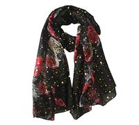 Ecroon Invernale Sciarpa stole peso leggero Scialle Pashmina da Donna Elegante Calda Stole Cotone Biancheria Sciarpes