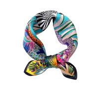 Ecroon Sciarpa di 100% Seta da Donna Foulards in raso di seta Quadrato Seta Sciarpe Quadrato in Seta Donna Foulard Satinato Fazzoletto