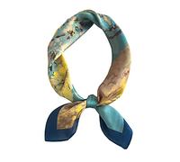 Ecroon Sciarpa in Chiffon seta Foulard Scialle Quadrato Fazzoletti Da Testa Tutte Le Stagioni da Donna Foulards Fazzoletto da collo