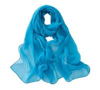 Ecroon Sciarpa stole Sciarpina Seta Scialle da Donna Stampato Motivo a Strisce Sensazione di seta sciarpa da collo Morbida Scialle Protezione Solare