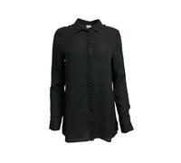 ECRU Donna Nero con Bottoni Camicia con Colletto #107 S Nwot