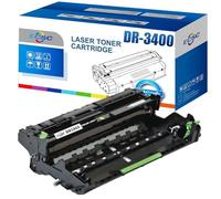 ECSC Tamburo Unità Ricambio per Brother DCP-L5500DN DCP-L6600DW HL-L5000D HL-L5100DN HL-L5100DNT HL-L5200DW HL-L5200DWT HL-L6300DW HL-L6300DWT HL-L6400DW HL-L6400DWT MFC-L5700DN DR-3400 (BK)