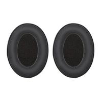 ECSiNG 1 paio di cuscinetti auricolari compatibili con cuffie Sennheiser PXC350 HD380pro HD380 PC350 PC350SE PXC450 Comfort in pelle cuscinetti auricolari parti di riparazione nero