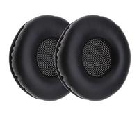 ECSiNG 1 paio di cuscinetti auricolari in pelle memory foam di ricambio compatibili con cuffie AKG K518 K518DJ K81 K518LE nero