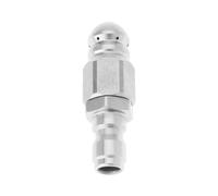 ECSiNG 1 Pz 1/4" Ugello Per Tubo Flessibile A Kit Ugello Idropulitrice Per Fogna Kit Di Pulizia Dello Scarico Getto Per Idropulitrice Ugello Per Tubo Flessibile Idropulitrice Fognaria 5000 PSI
