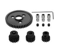 ECSiNG 1 Set 0,8 32 Passo Metallo Acciaio 3956 Ingranaggi Motore Ingranaggio Cilindrico con 15T 17T 19T Pignoni Ingranaggio Compatibile con tra-xxas 1/10 Slash 4x4 4WD 2WD
