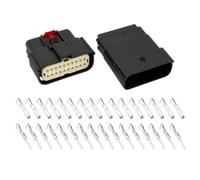 ECSiNG 1 Set 20 Pin Connettore Cablaggio Connettore per Lampada Auto Modello MX150 20pin Connettore Maschio / Femmina con Terminali Compatibile con Molex