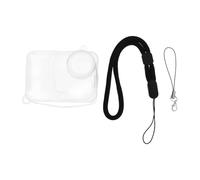 ECSiNG 1 set di action camera in silicone trasparente bianco completo copertura kit compatibile con Insta360 GO Ultra Lens Protector Cap