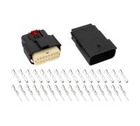 ECSiNG 1 Set Di Connettori Per Cavi A 16 Pin Connettori Per Lampade Per Autoveicoli Modello MX150 Connettori Maschio Femmina A 16 Pin Con Terminali Compatibile Con Molex