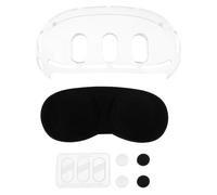 ECSiNG 1 Set Di Custodia Protettiva Per Occhiali VR Parte Di Ricambio Custodia Trasparente Con Copriobiettivo Protezione In Vetro Temperato Tappi Per Joystick Compatibile con Meta Quest 3