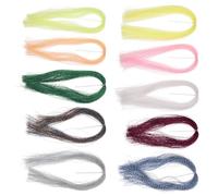 ECSiNG 10 Confezioni Di Crystal Flash Fly Tying Materials Materiali Per La Fabbricazione Di Mosche Da Pesca Kit Di Legatura A Spirale Jig Per La Pesca all'aperto Accessorio Fai Da Te 10 Colori